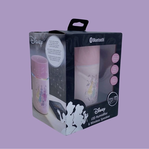 Disney Princess Bluetooth Color-Changing LED Pink Humidifier & Wireless Speaker - Picture 2 of 8